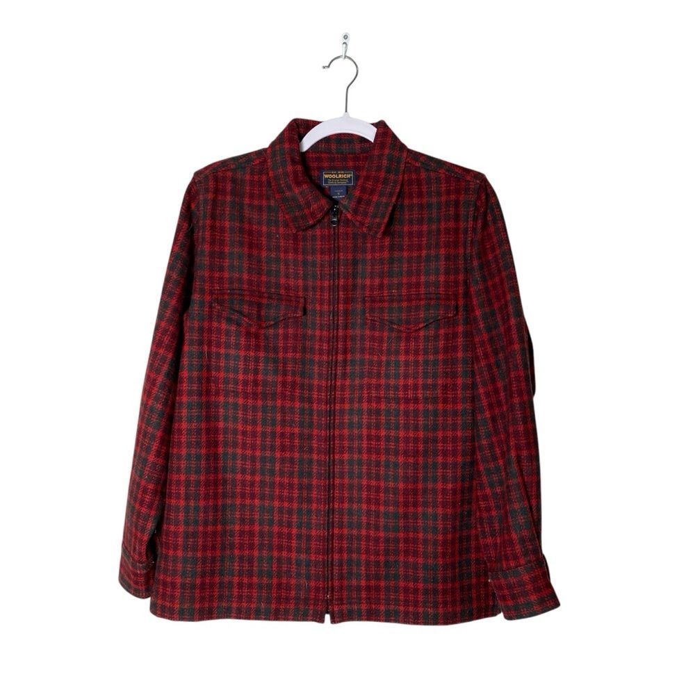 Woolrich Wool Blend Plaid Falnnel Zipper Front Jacket Women' Size Small